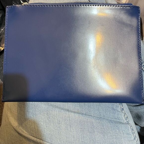 NWOT Genuine Mugler Navy Toiletry Bag - Picture 3 of 6